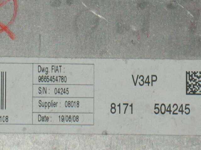 Qubo fiat fiorino 1.4 9665454780 v34p 504245 080180424517108