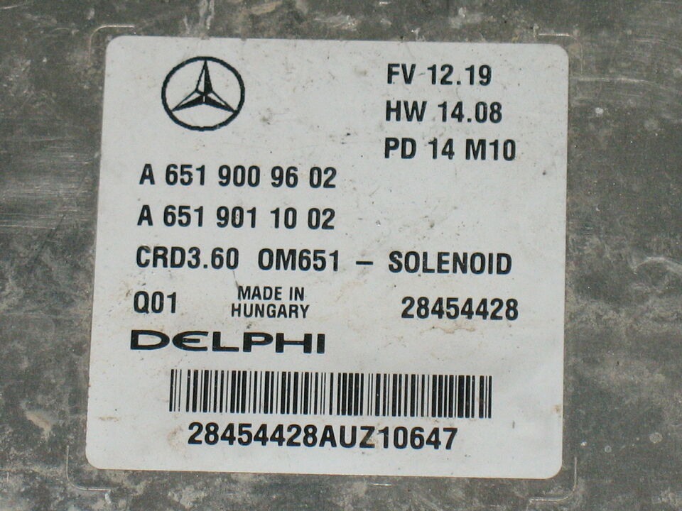 ECU MERCEDES CLASSE A W176 CRD3.60 A6519009602 A6519011002