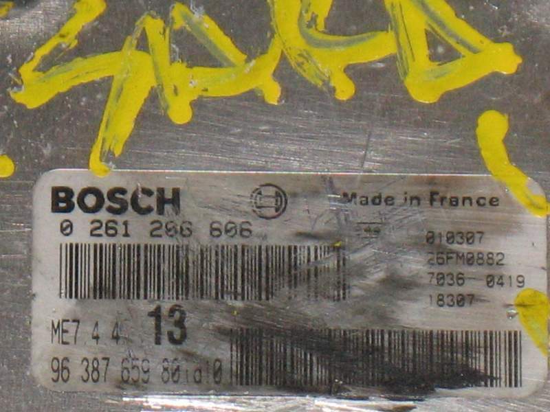 ECU CITROEN XSARA PICASSO 1.6 0261206606 9638765980 ME7.4.4 13