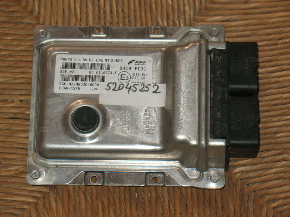 ECU FIAT PUNTO 1.4 8V EURO6 BZ-CNG MARELLI 52045252 9GF.N2 HW000
