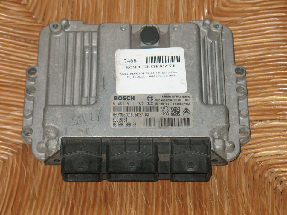 ECU Citroen C3 1.4HDI 68HP 0281011785 9658556880 EDC 16C34-2.50
