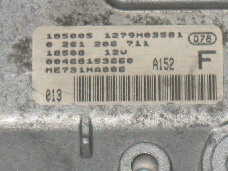 ECU ALFA ROMEO 156 BOSCH 0261206711, 00468153660, A152