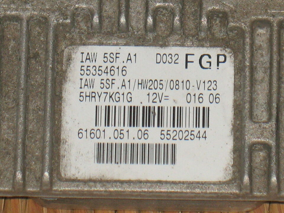 ECU Fiat Stilo 1.6 IAW 5SF.A1 55202544 55354616 HW205