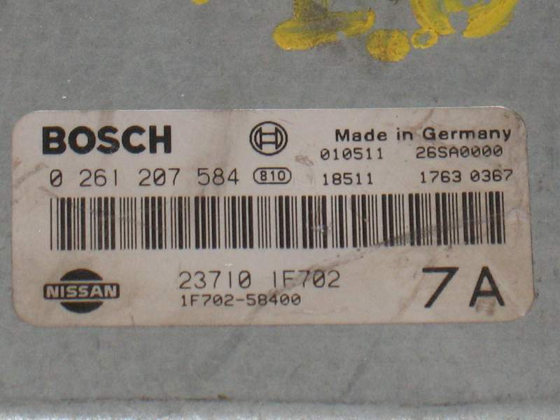 ECU CENTRALINA NISSAN MICRA K11 1.0 1.4 0261207584 237I0IF702