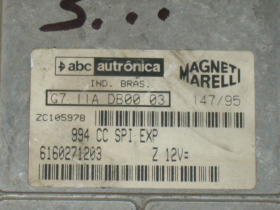Ecu centralina motore fiat uno 1.1 fire 12v 6160271203