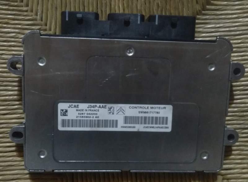 ECU CITROEN PEUGEOT JCAE J34P-AAE SW 9661717780 HW 9655883280