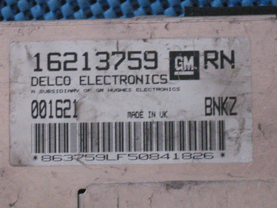 Ecu opel corsa - tigra 1.4 1400 delco 16213759 bnkz