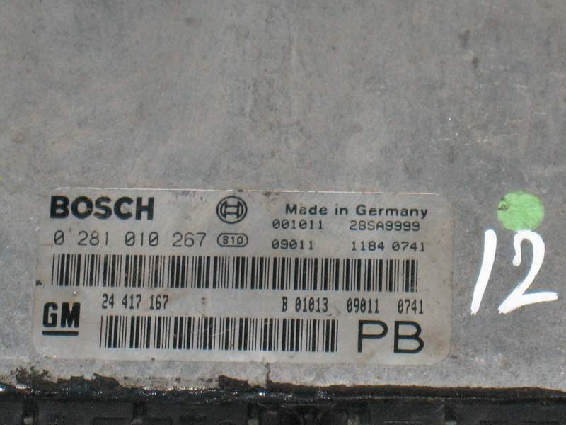 Ecu opel astra zafira 2.0 dti bosch 0281010267 EDC 15M1-7.8