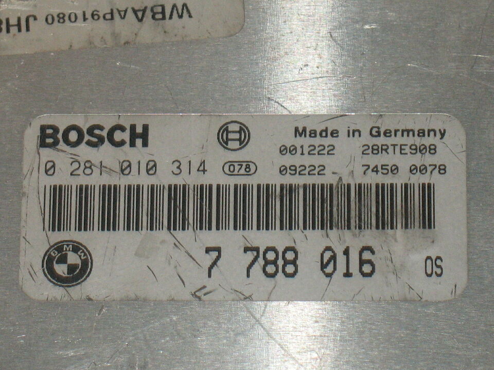 ECU BMW E46 530D E60 BOSCH 0281010314 7789376 EDC15C4-8.30