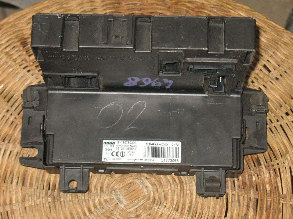 Ecu body computer fiat panda 51773068 s118578030e  PANDA (2003-2009)