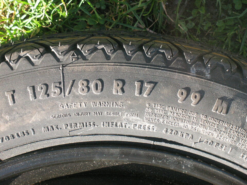 Ruotino scorta da 17 x BMW serie 5 6 7 M3 M5 M6 X3 X5 X6 Z3 Z4