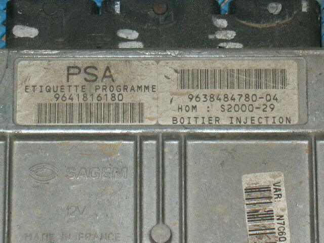 ECU CENTRALINA CITROEN XSARA 1.4 9641816180 9638484780-04 S2000-29