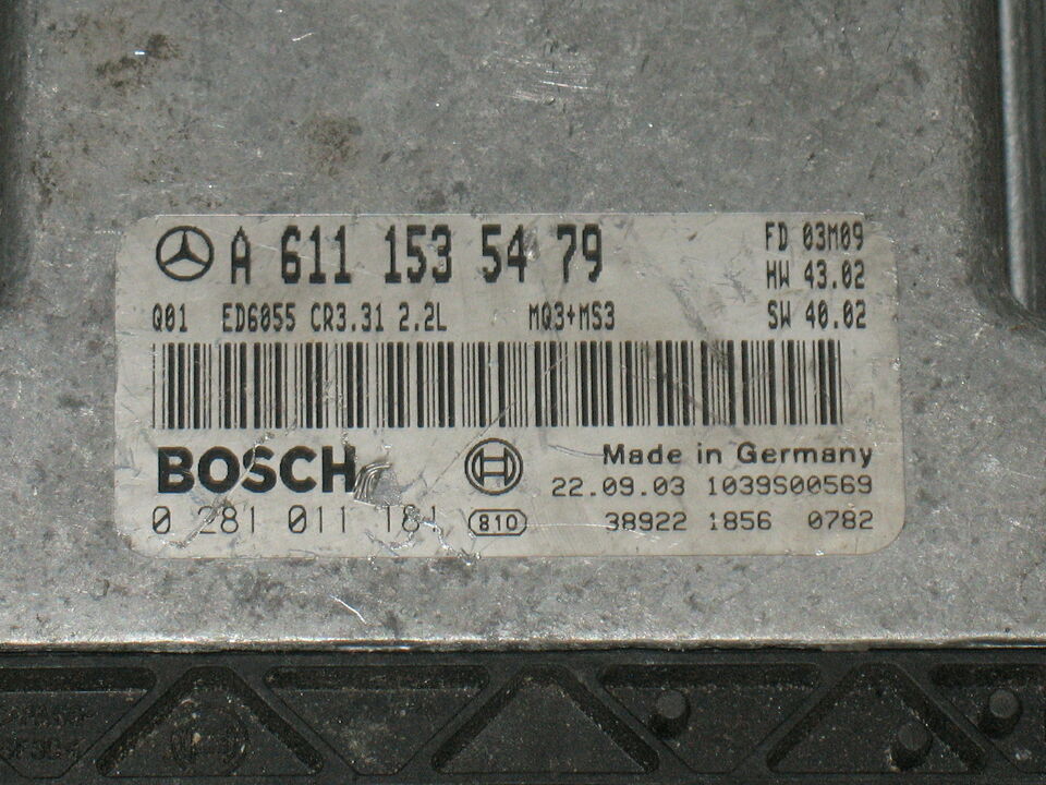 Ecu A6111535479 0281011181 MERCEDES BENZ VITO CR3.31 2.2L VIANO