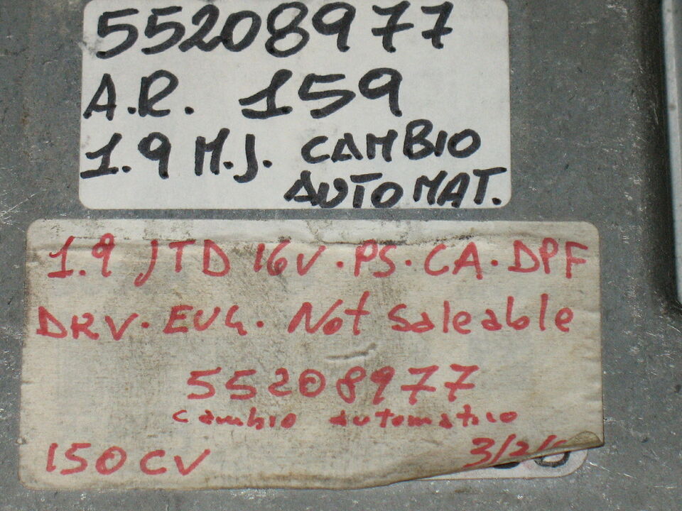 ECU ALFA ROMEO 1.9 JTD BOSCH 0281013670 EDC16C39 5.62 55208977