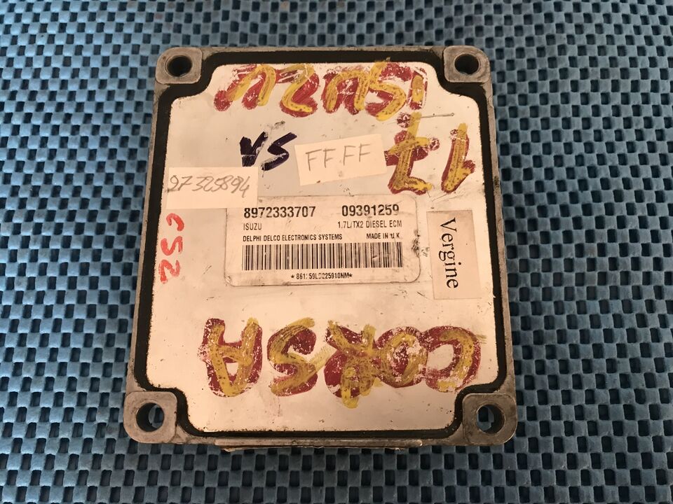 Ecu OPEL CORSA COMBO 1.7 DELPHI DELCO 09391259 ISUZU 8972333706