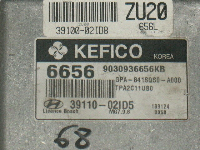 ECU HYUNDAI KEFICO I10 I20 39110-02ID5 39100-02ID8 MG7.9.8