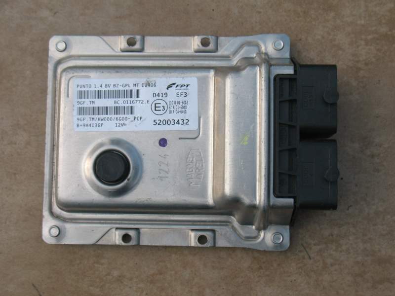 ECU FIAT1.4 GPL 52003432 EURO 6 9GF.TM HW000 6G00-PCP