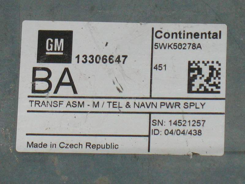 Ecu opel ASTRA J 2009 - 2014 13306647ba siemens 5wk50278a