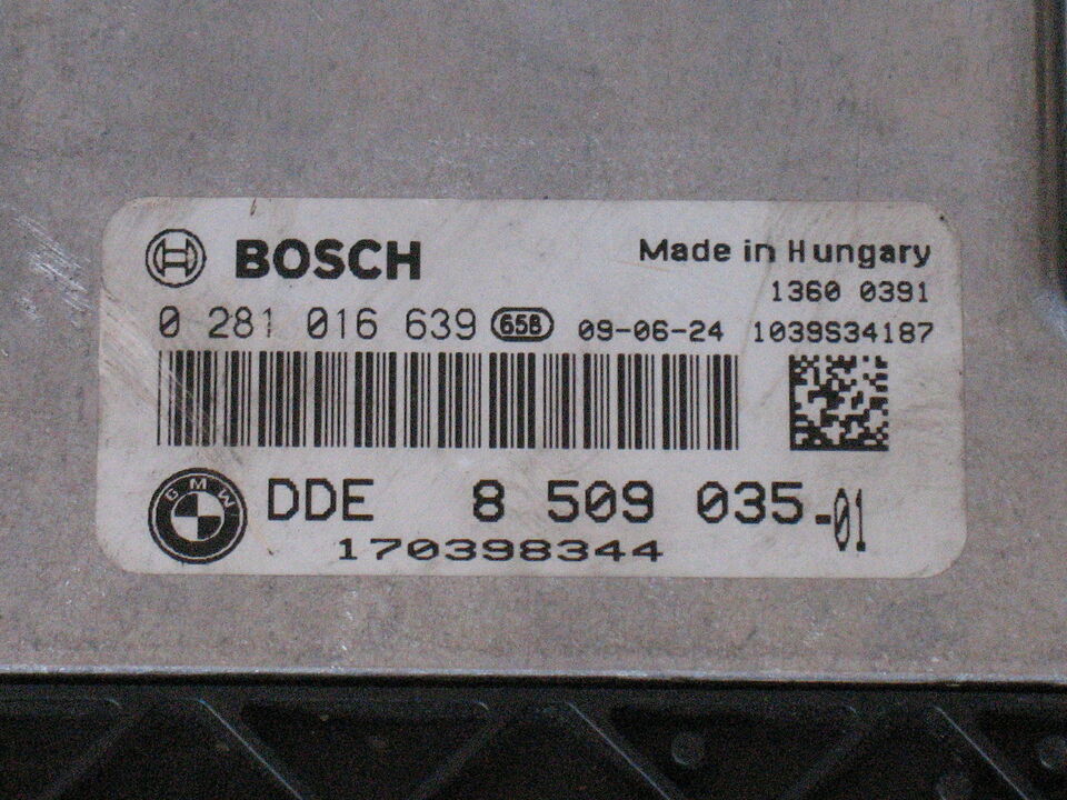 BMW X5 E70 X6 X71 3.0 D 0281016639 DDE 8509035 EDC 16CP35-5.24