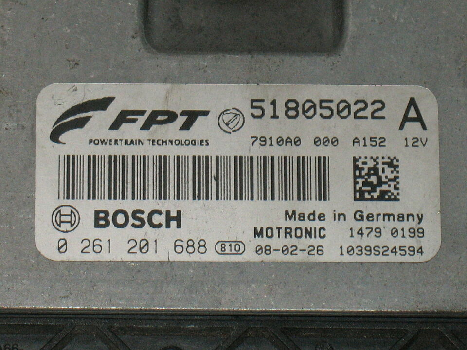 Ecu FIAT BRAVO 1.4 TURBO 51805022 A 0261201688 ME7 9.10