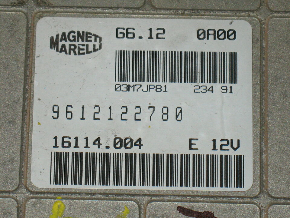 ECU CENTRALINA CITROEN ZX 1.6 G6.12 0A00 G6120A00 9612122780