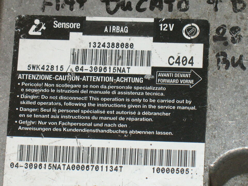 Airbag DUCATO Peugeot Boxer 1.9 2.8 1324388080 Siemens 5WK42815