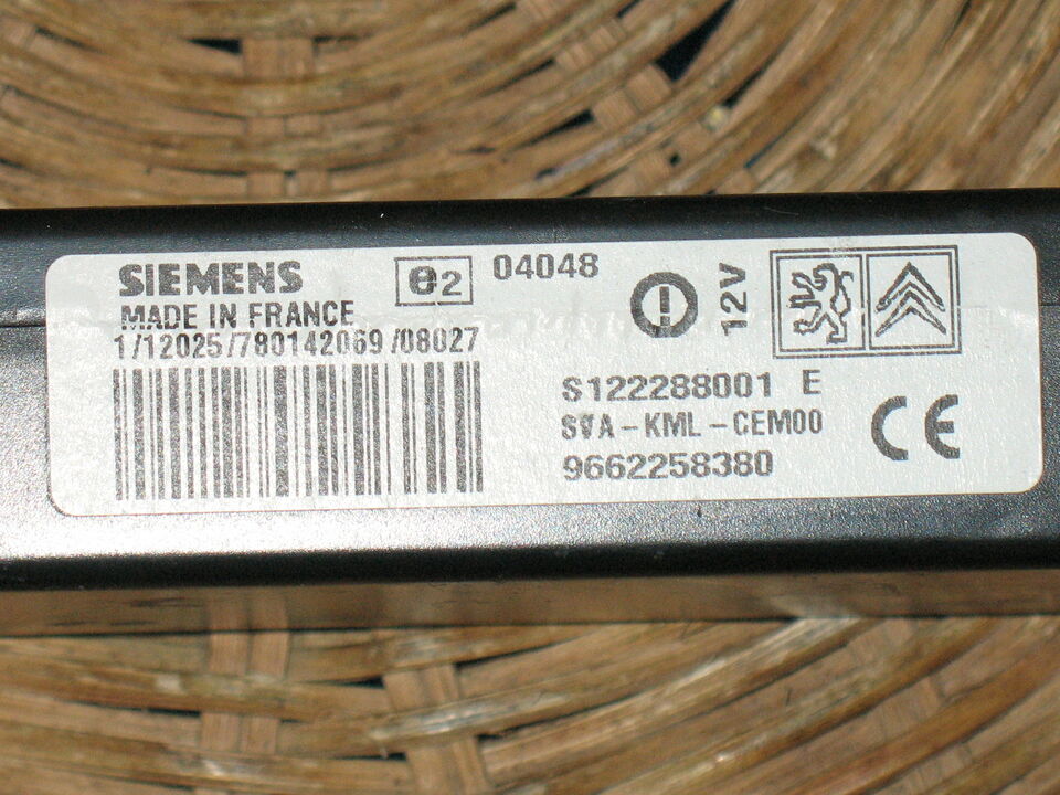 PEUGEOT 407 CITROEN C4 Siemens Bluetooth S122288001 9659765480