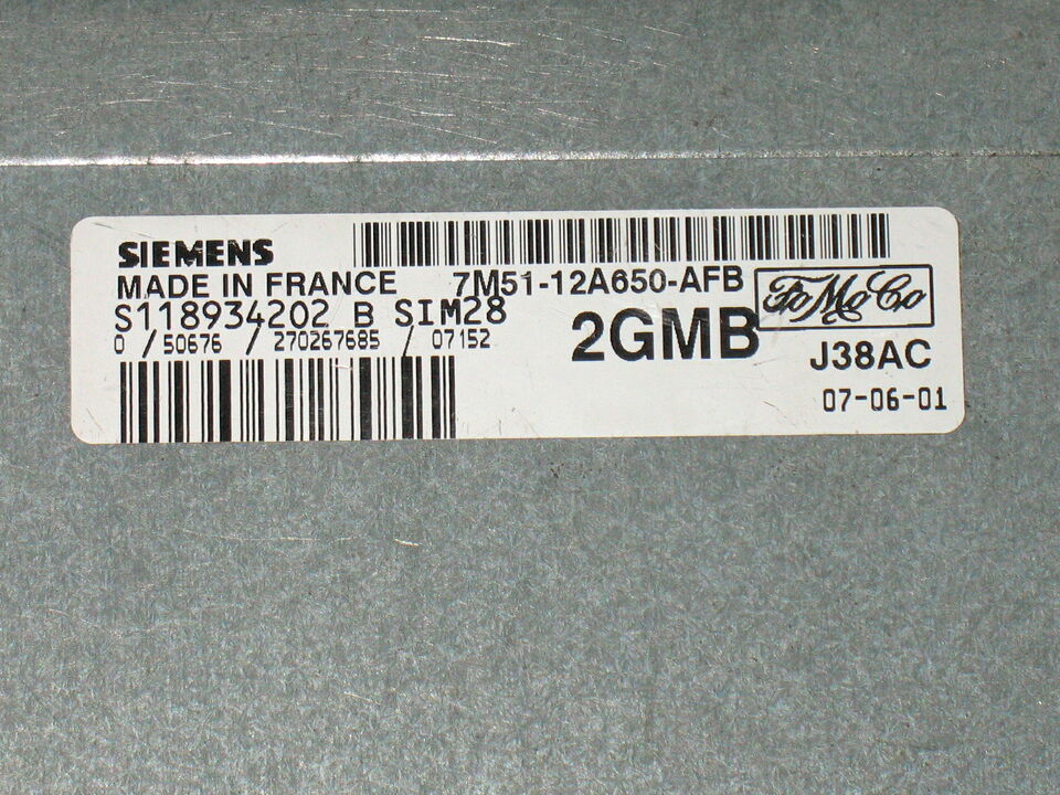 ECU FORD FOCUS S118934202B Sim28 7M51-12A650-Afb 7M5112A650Afb