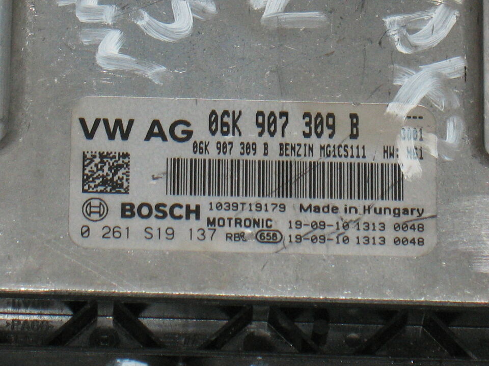 ECU VW POLO SEAT TIGUAN 2.0 0261S19137 06K907309B MG1CS111 EDC16C34-2.10