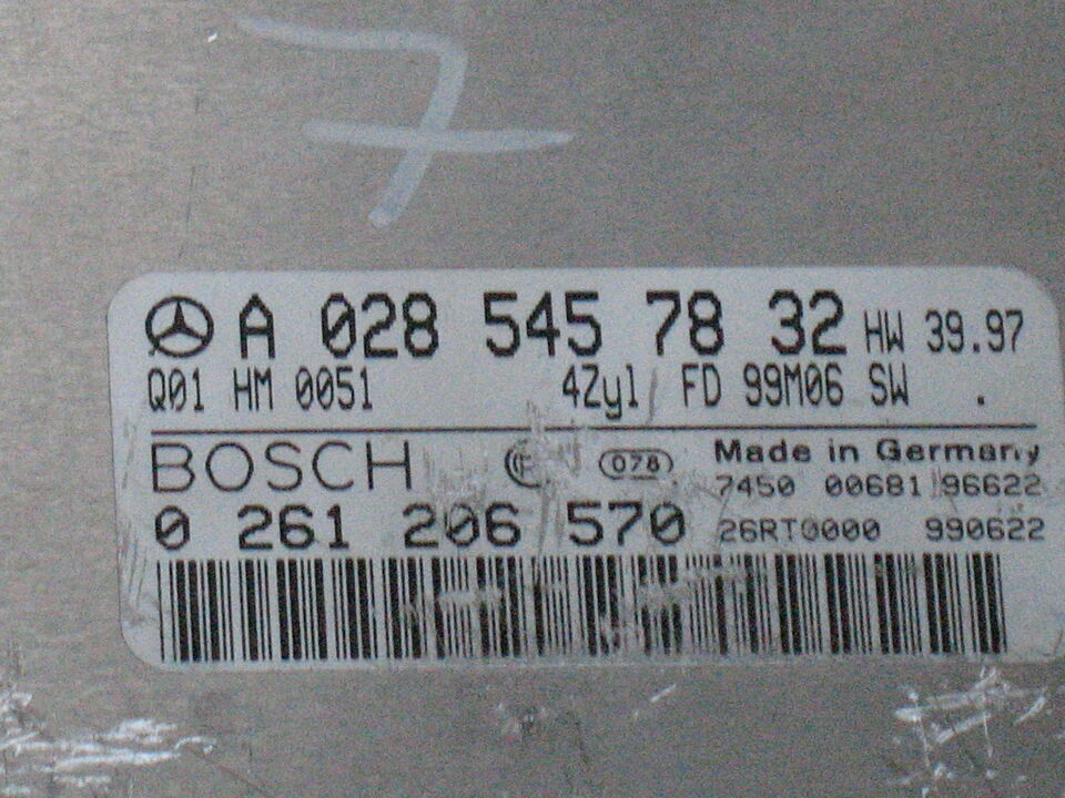 ECU MERCEDES CLK W170 A0285457832 A0261206570 ME2.0 ME2.1