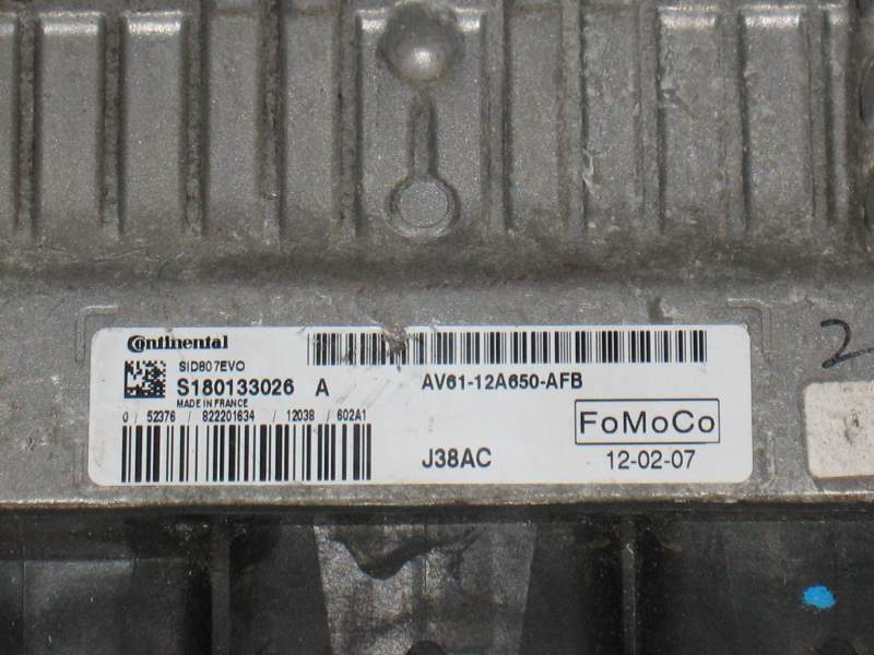 ECU FORD C MAX SID807EVO S180133026A AV61-12A650-AFB