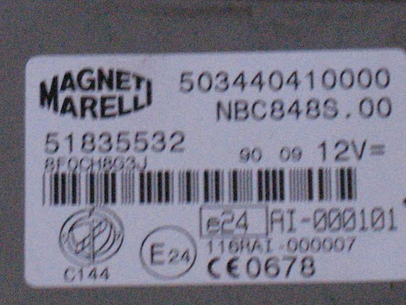 BODY COMPUTER 503440410000 51835532 FIAT NBC848S.00 LANCIA MUSA