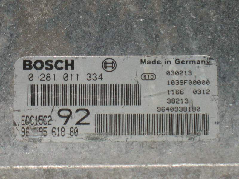 Ecu citroen c8 fiat ulysse phedra peugeot 807 2.0 0281011334