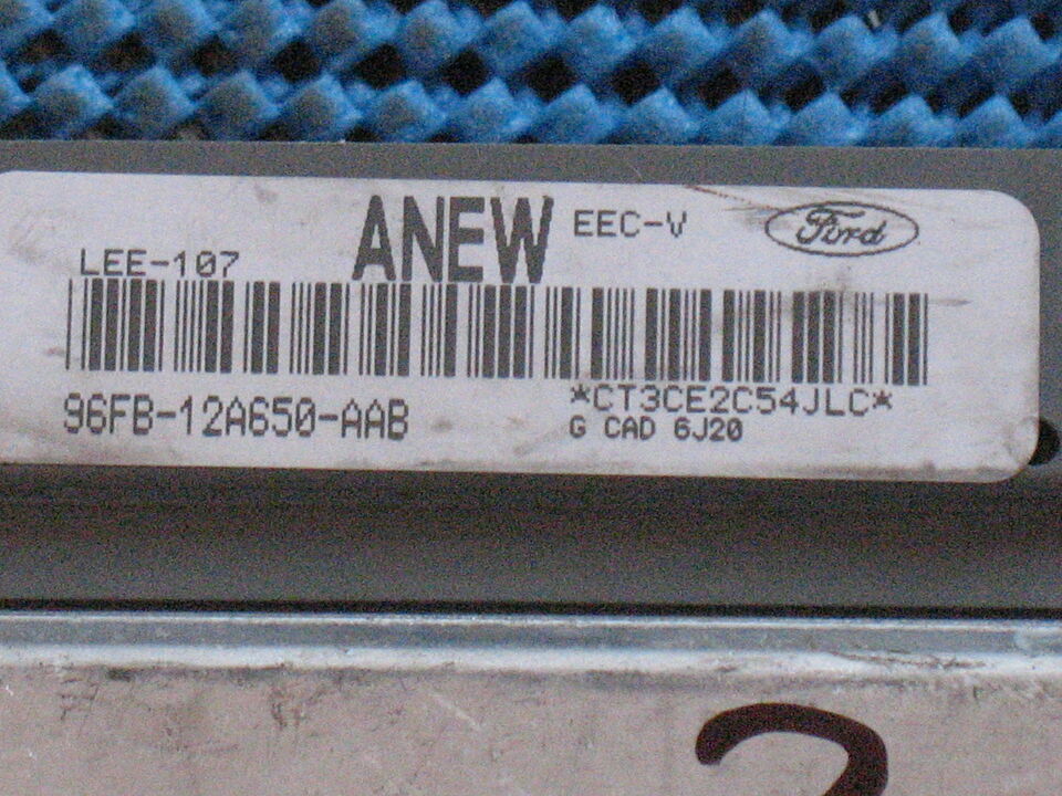 ECU FORD FIESTA 1.4 96FB-12A650-AAB 96FB12A650AAB, ANEW, LEE-107