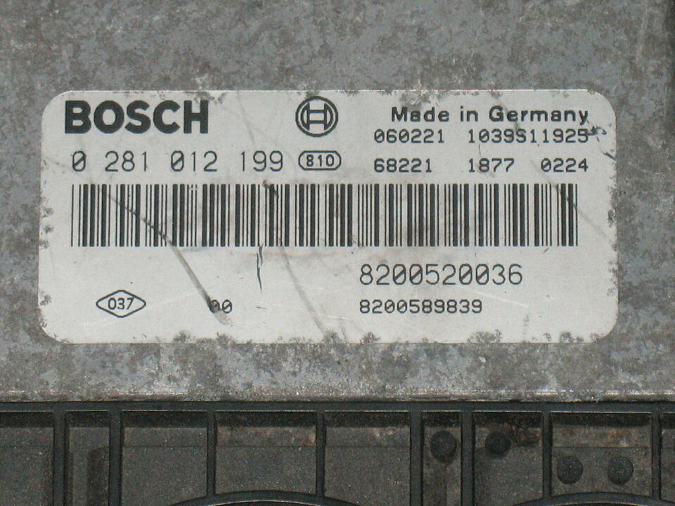 KIT ECU RENAULT LAGUNA II 2 2.0 0281012199 8200520036 8200293678 BODY COMPUTER 8200607620