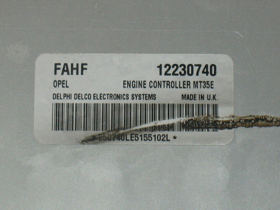 Ecu opel astra h zafira b 1.6 z16xep 12230740 FAHF mt35e DTXW