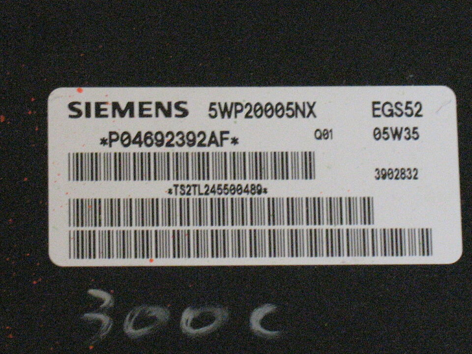 EGS52 CHRYSLER 300C MAGNUM CHARGER P04692392AF ECU 5WP20005NX