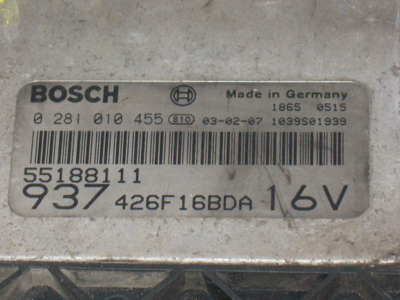 ECU ALFA ROMEO 147 1.9 JTD 16V 140CV BOSCH 0281010455