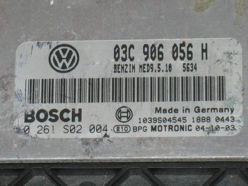 ECU VW GOLF 1.4 FSI 03C906056H BOSCH 0261S02004 MED9.5.10