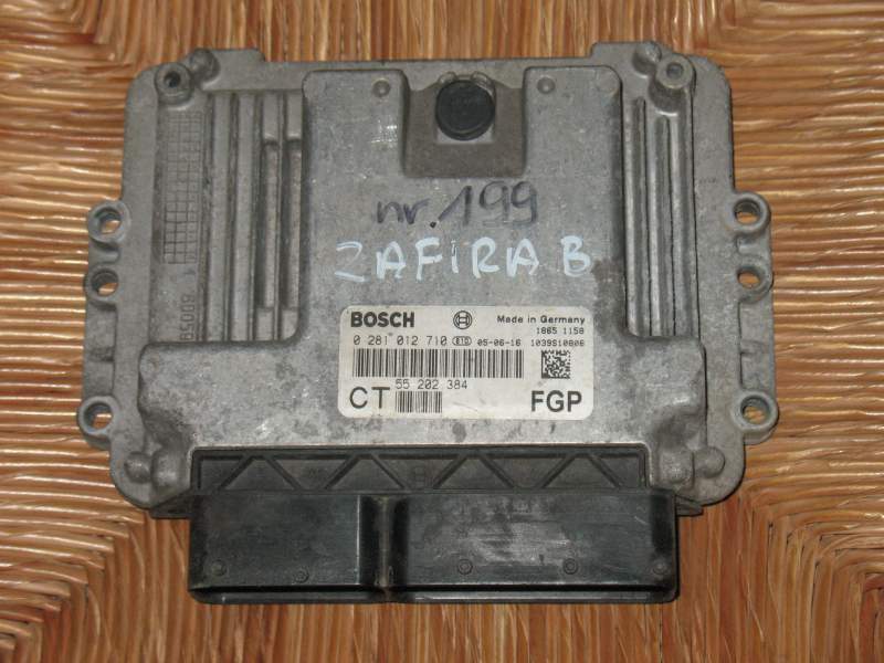 Ecu opel astra zafira 1.9 cdti bosch 0281012710 gm 55202384 ct EDC 16C9-3.12