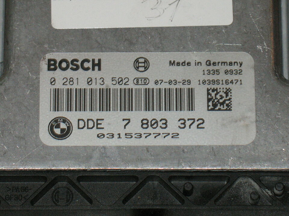 ECU CENTRALINA BMW 0281013502 DDE 7803372 EDC16C35 EDC 16C35-2.12