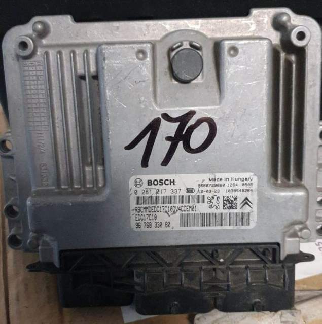 ECU CITROEN C3 1.4 HDI 0281017337 9676833080 9666729680 17C10 EDC17C10-5.10