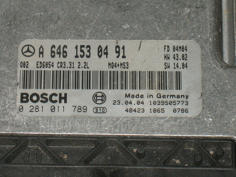 MERCEDES VITO 0281011789 A6461530491 EDC 16C2-7.31 CR3.31