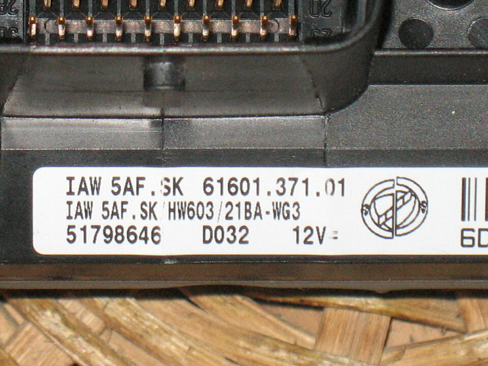 Ecu fiat panda 2 metano 51798646 iaw5afsk hw603 Vergine