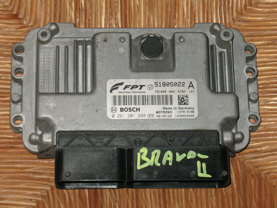 Ecu FIAT BRAVO 1.4 TURBO 51805022 A 0261201688 ME7 9.10