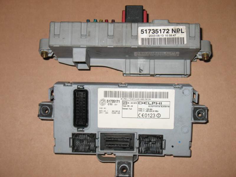 BODY COMPUTER PUNTO 1.2 16V 1.3 MTJ CODICE: 51735171