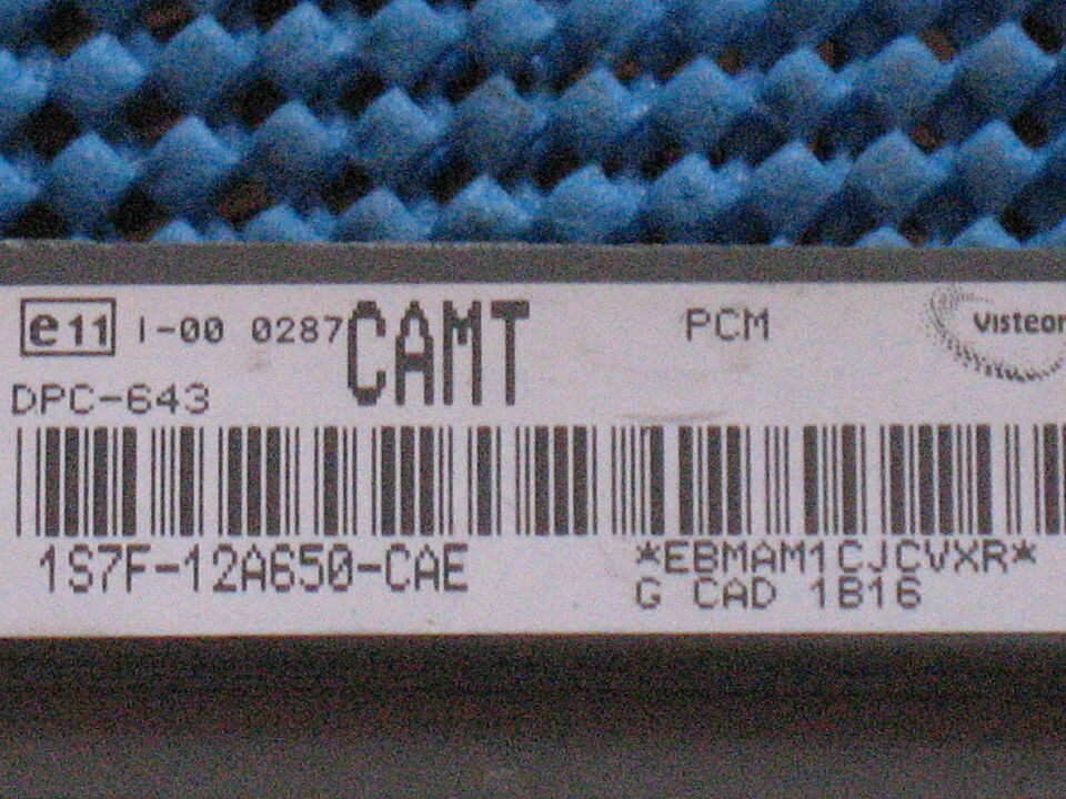 ECU FORD MONDEO 2.0 1S7F12A650CAE 1S7F-12A650-CAE CAMT DPC-643