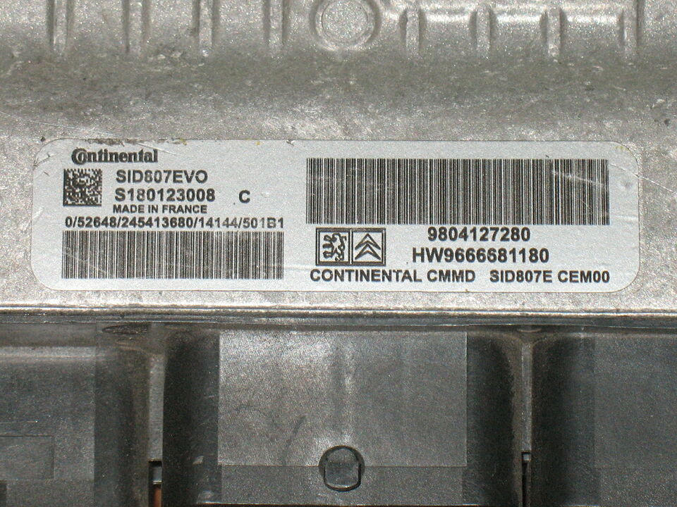 ECU C4 Cactus SID807EVO S180123008C HW9666681180 9804127280