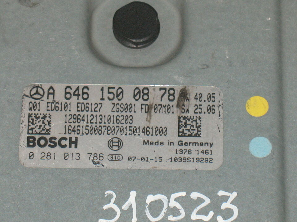 MERCEDES VITO 0281013786 EDC16CP31 8.21 A6461500878 HW40 05