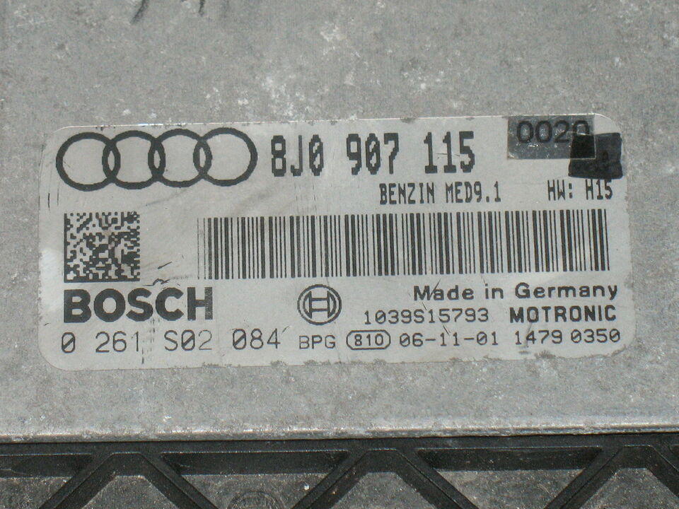ECU Audi TTS 2.0 TFSI 0261S02084 8J0907115 MED9.1 HW:H16